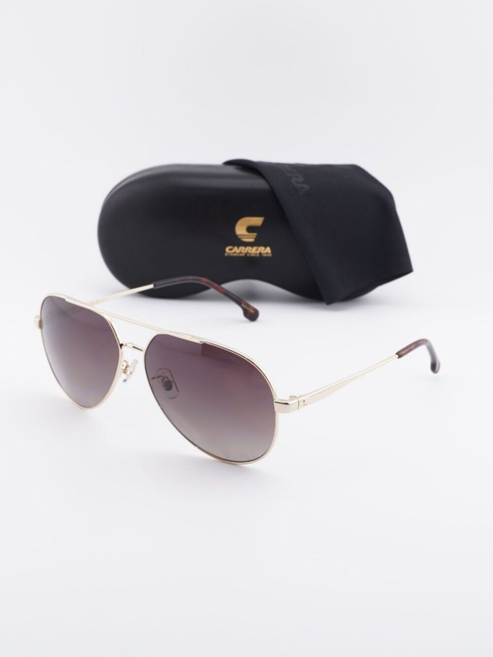 CARRERA 3005/S 006J LA Aviator Sunglasses - Gold / Brown Polarized